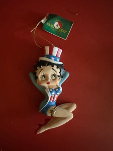 Betty USA Ornament - Red - White and Blue                                               Retired